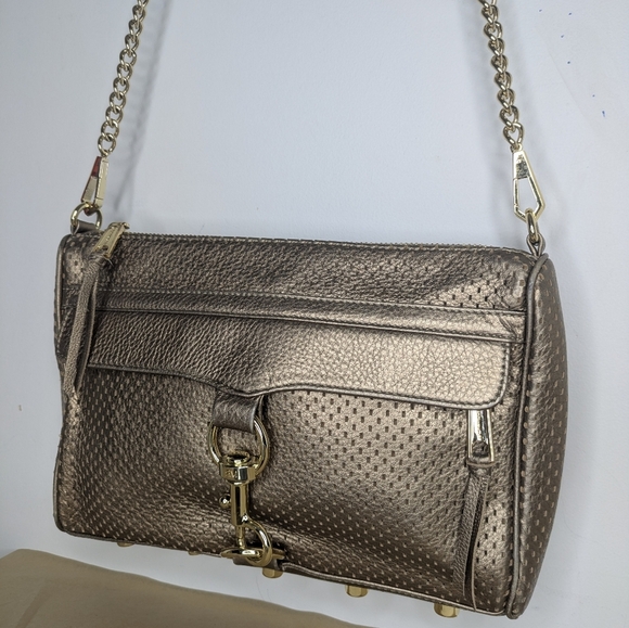 Rebecca Minkoff Rose Gold Metallic Crossbody Bag - Picture 4 of 16